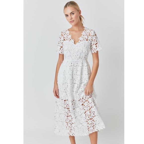 Endless Rose: Allover Lace Midi Dress Endless Rose (NWT) - Picture 1 of 11